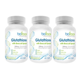 바이오트레이스 (BIOTRACE) 글루타치온 250mg 60 캡슐 X 3개, 180캡슐, 1개, 60정