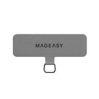 MAGEASY 城市系列 掛繩墊片 - 四款可選 手機掛片 掛繩夾片 手機墊片, 1個, 灰色｜MAGEASY掛繩片