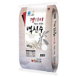 독정RPC 경기미 백진주 쌀, 상등급, 10kg, 1개