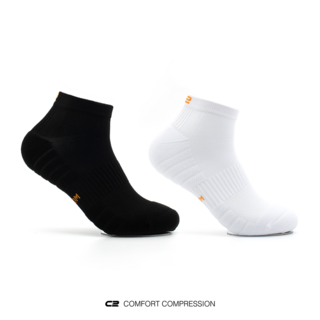 C2양말 운동 기능성 러닝양말 MANIA 단목 6PACK 러닝 골프 테니스 운동 마라톤 트레일러닝, 블랙6