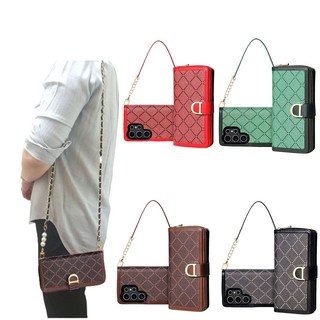 갤럭시S25울트라 SM-S938N 지퍼 지갑형 다이어리 스트랩 손목 걸이 목걸이 크로스백 어깨끈 가죽 카드 지폐 동전 수납 포켓 자석 잠금 장치 핸드폰 케이스 펄슈hee