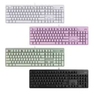 지클릭커 슈퍼히어로 SPK104 컬러드 유선 기계식 키보드, 저소음 적축, 퍼플