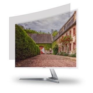 오션 24인치 모니터 커브드용 블루라이트차단필름 시력보호 화면보호 액정보호필름 C24W9, 커브드용 24인치/ 사이즈 532x299mm, 1개