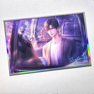 戀與深空 KFC 聯名徽章組合 沈星回 黎深 祁煜 秦徹, 1個, 黎【極空回響色紙】正品不包官暇