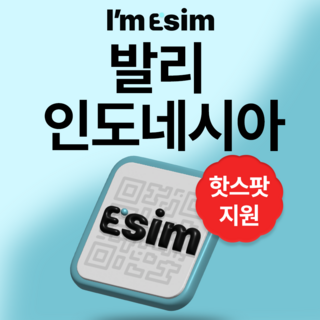 인도네시아 발리 5G 데이터 무제한 이심 esim, 7일, 총 10G후 속도제한 무제한, 1개