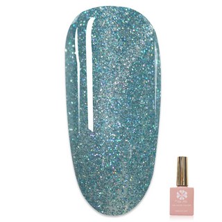 ByFunMe八方米 星空碎鑽貓眼膠 彩色凝膠, A58_04, 1個, 15ml