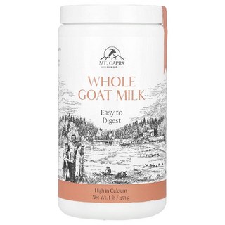 마운틴카프라 산양유 전지 밀크 Whole Goat Milk 분말 파우더 가루 453g, 1