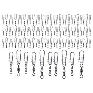 행운을파는낚시 벌크 인터락 스냅도래 100개, 1세트, 100개입