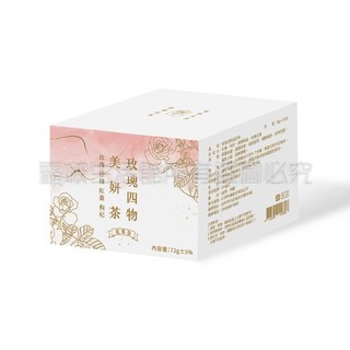仁濟中藥 女神殿 玫瑰四物美妍茶 (獨立茶包 天然草本 女性滋養), 1個