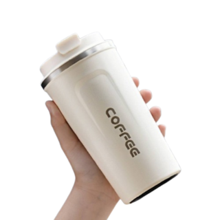 咖啡隨行杯 510ml保溫杯 - 環保咖啡杯/冰霸杯, 1個, 白色, 510ml