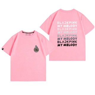BLACKPINK 世界巡回演唱會 東京站 快閃周邊同款 短袖T恤, 1個, 粉色3XL