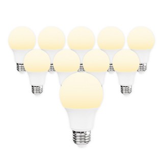 라인라이팅 LED 에코 벌브 전구 8w (주광/전구/주백), 전구색, 10개