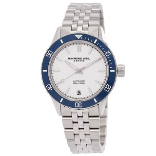 Raymond Weil 레이몬드 와일 프리랜서 오토매틱 화이트 다이얼 여성용 시계 2755ST330001