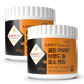 정품 골든 카무트 효소 90% 75종 곡물 1+1 총 400g, 200g, 2개