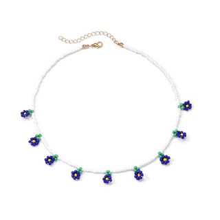 조절 가능한 길이 해바라기 펜던트 목걸이 보헤미아 꽃 구슬 초커 홀리데이