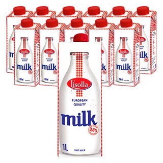 믈레코비타 리솔라 멸균 우유, 1L, 12개