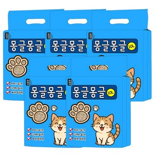 마마쇼 고양이모래 몽글몽글 두부모래 모음, 5개, 10L, 오리지널