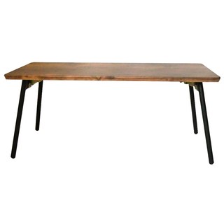 Tasteful特斯屋 折疊茶几桌 日式客廳矮桌 胡桃木紋 MIT台灣製 L800xW400xH340mm, 仿古木紋