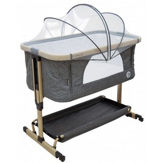 @企鵝寶貝@ Capucci 卡普奇 嬰兒床邊床 可拆式床邊搖床 (七段高度調整/附蚊帳)