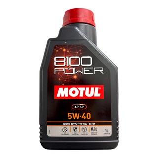 MOTUL 8100 POWER 5W40 酯類全合成機油 1L 機車引擎潤滑油, 1個