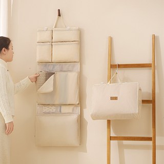 便攜式可摺疊懸掛式六合一旅行收納袋 出差旅行衣物整理分類袋