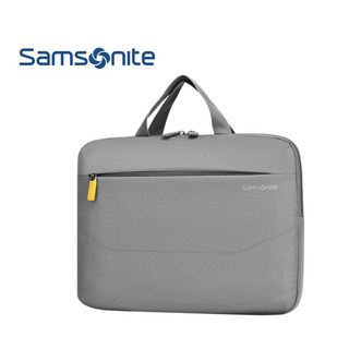 Samsonite電腦包，簡約輕薄透氣，多重保護耐磨防潑水，雙面收納, 灰色-AAPSBP08101, 1個