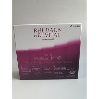 동아제약 갱년기엔 루바브 리바이탈, 1박스, 60정