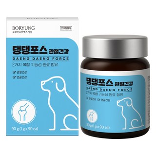 보령 댕댕포스 관절건강 강아지 관절 영양제, 1개, 뼈/관절강화, 90정