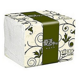 【文具通】優活 柔拭 紙巾 衛生紙 約195x105mm 300抽 P1040080, 1個, 6包 如欲超商取貨僅限24包