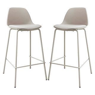 THEJOA 허그바체어 1+1 홈바체어 높은 빈티지 아일랜드 식탁 의자, 허그바체어-베이지, 2개