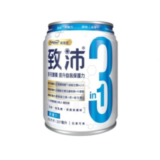 美強生 致沛 原味不甜 三合一 葡聚糖 優質蛋白 28種維生素 奶素可食, 1個, 237ml