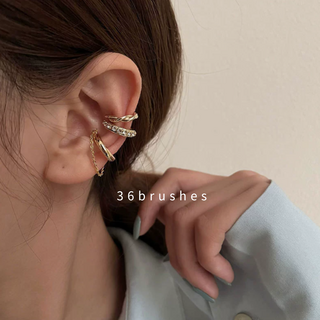 耳骨夾套裝 三件組簡約時尚無耳洞耳夾 輕鬆打造多變風格