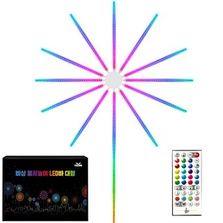 비상 불꽃놀이 무드등 LED 인테리어 줄조명 파티라이트, 1개