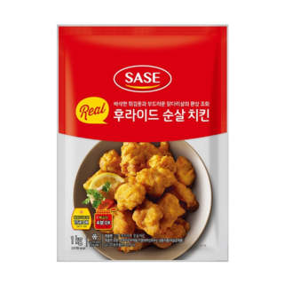 사세 리얼 후라이드 순살 치킨 1kg, 8개