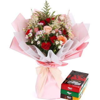 119플라워 (당일배송) 너에게 꽃 (빼빼로포함) ST-C398 꽃다발 전국꽃배달 빼빼로데이 기념일 꽃선물 생화 꽃배달, 1개, 혼합