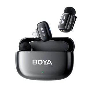 Boyamini 무선 라발리에 마이크 아이폰 안드로이드 스마트폰 PC 컴퓨터용 브이로그 틱톡 유튜브 컨텐츠 크리에이터, 6)152TX-1RX-CC-Ltg