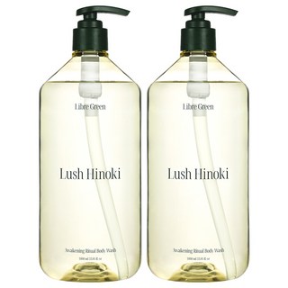 리브레그린 러쉬 히노끼 퍼퓸 대용량 올인원 등드름 바디워시 클렌져 1L 2개