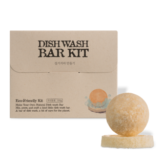 싱글룸 주방 설거지바 만들기 체험키트 고체 세제 DIY 제로웨이스트 환경 교육 수업재료, 1개, 100g