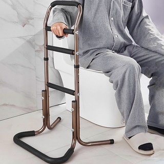 높이조절 3in1 보행 보조기 이동식 안전손잡이 받침대 침대 변기 손잡이, 1개