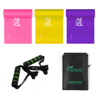 에코리즈 TPE PB 밴드 손잡이 세트, P1+P2+P3+밴드손잡이(그린)+파우치, 1세트