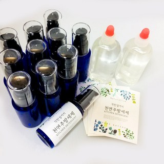 [더위치] 천연주방세제 만들기 키트 (60ml 12명 세트) 착한주방세제