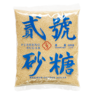 FUSHENG SUGAR 貳號二砂糖 600克 烘焙飲品適用 精製金黃甘甜, 600g, 1個