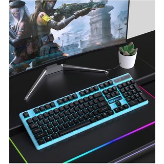 機械手感有線鍵盤滑鼠 發光套裝 薄膜鍵盤 靜音 防水, 如圖所示, 詳情內介紹, 製造商軸