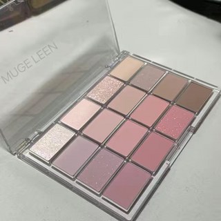 ‍超好用HELLO XOXO 眼影盤 韓國眼影盤16色珠光啞粉色大地提亮臥蠶日常淡妝低飽和裸色偽素顏, 1個, 04#裸粉紫