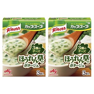 Knorr 康寶 起司菠菜濃湯速食湯 3包, 2個
