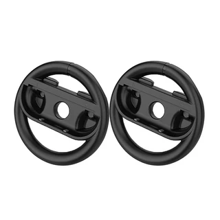 Mario Kart 게임 스티어링 휠 무선 컨트롤러 인체 공학적 디자인 용 Nintendo Switch2 Joy Con 2 개/대, 02 black-black