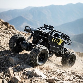 약35분구동 락브레이커 4WD 무선조정자동차 오프로드 RC카, 1개, 락브레이커 블랙