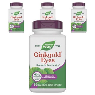 네이쳐스웨이 징크골드 아이즈 비건 타블렛, 60정, 4개