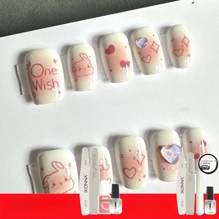 수제 패디팁 네일 연장용 손톱팁, M, 1개, 귀여운 네일