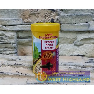 西高地水族坊 德國Sera 乾燥豐年蝦-250ml，天然營養，增豔護色，小型魚最佳選擇, 1個